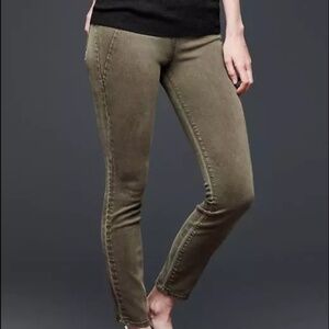 Gap Olive Resolution Pull On Jeans